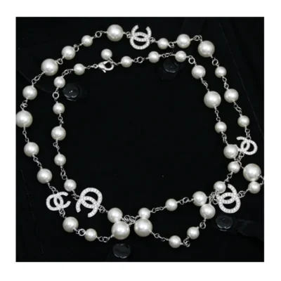 Long Double Pearl Sweater Chain