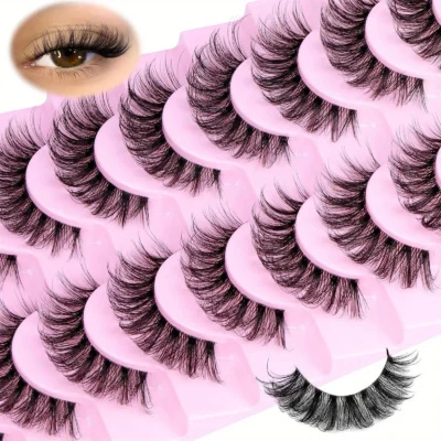 3Boxes(30Pairs) Fluffy False Eyelashes