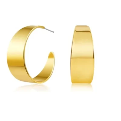 Chunky Gold Hoop Earrings