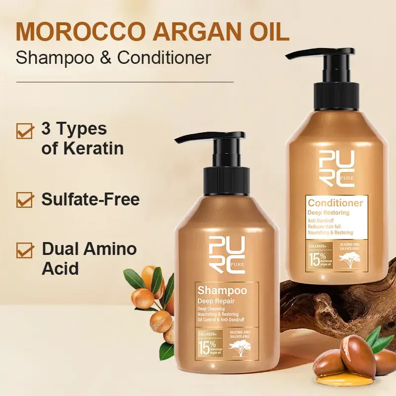 PURC Morocco Argan Oil Shampoo Conditioner Set