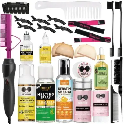 GOIPLE Electric Hot Comb Heating Straightener Curling Iron
