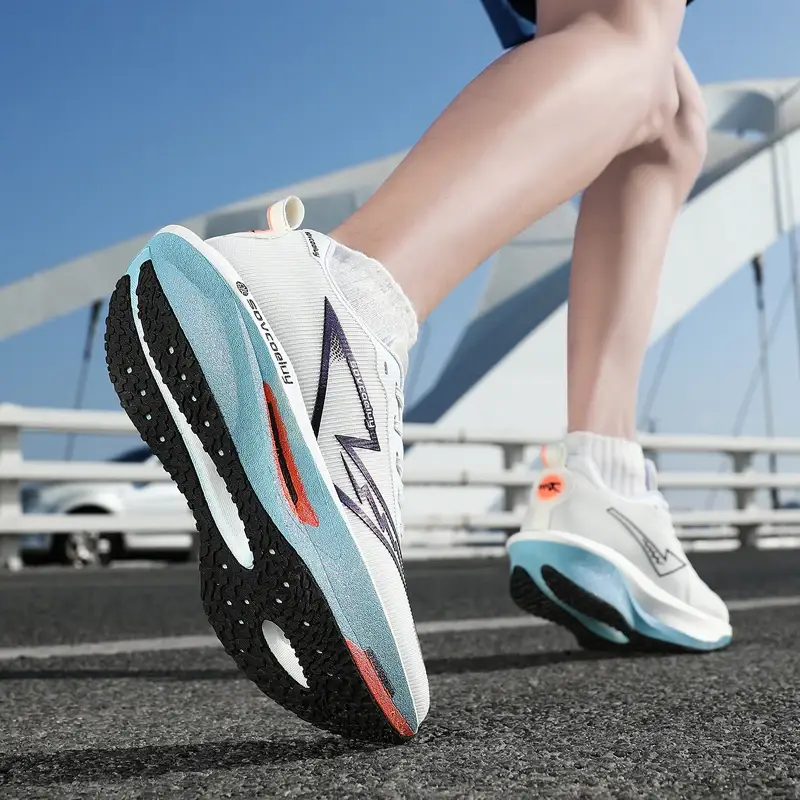 Running Shoes Men Sports Breathable Lightweight Women's Comfortable Athletic Nonskid Sneakers - Image 4