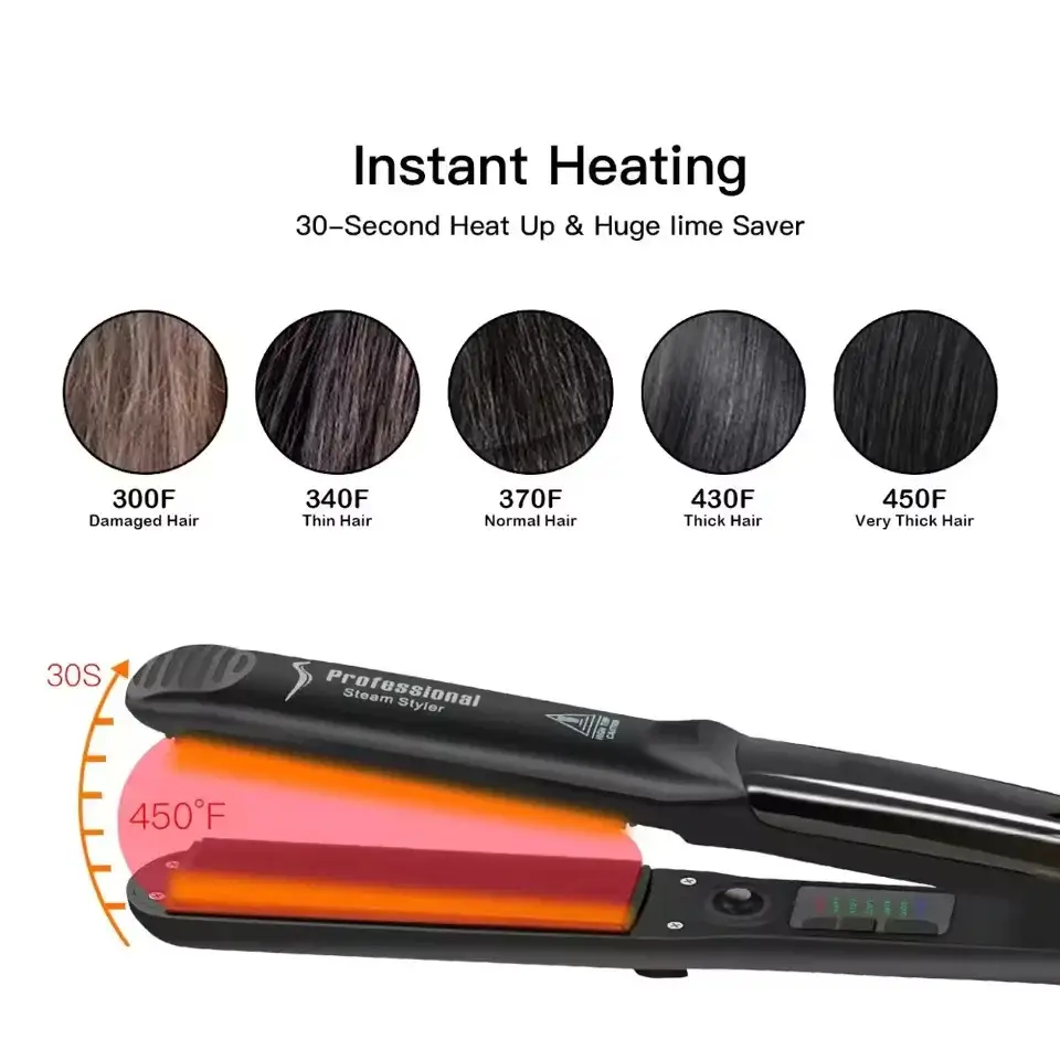 Professional Steam Hair Straightener - Image 2