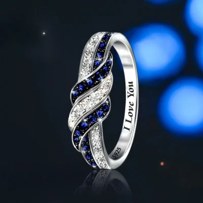 1 elegant twisted design diamond ring