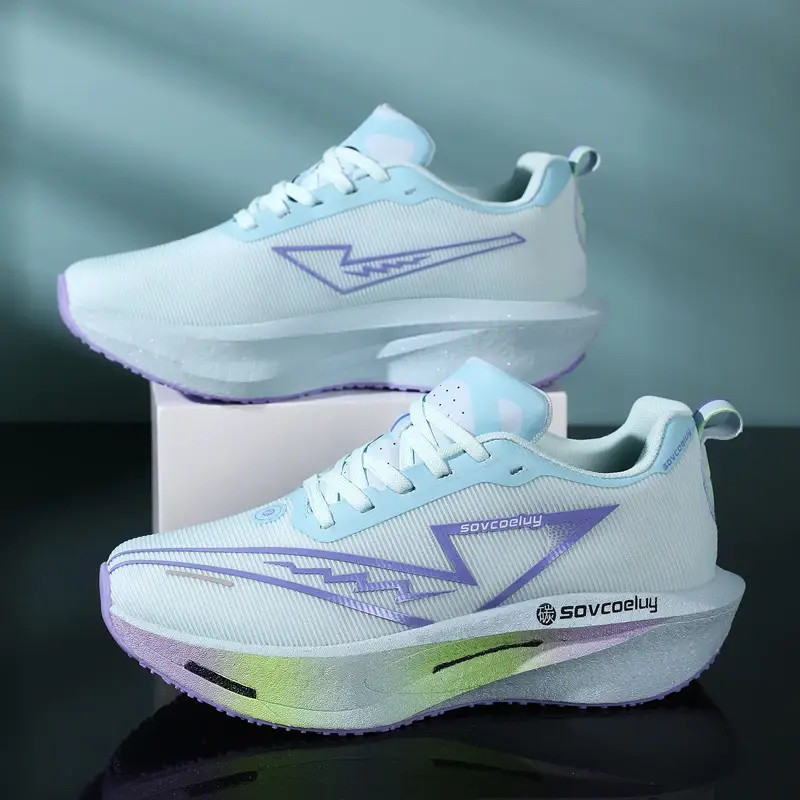 Running Shoes Men Sports Breathable Lightweight Women's Comfortable Athletic Nonskid Sneakers - Image 3