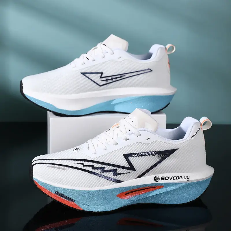 Running Shoes Men Sports Breathable Lightweight Women's Comfortable Athletic Nonskid Sneakers - Image 2